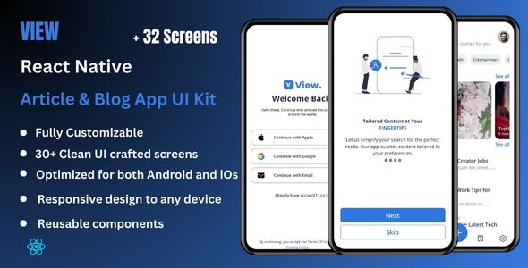 Search – Article & Weblog React Native Expo App Ui Package