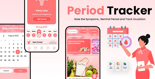 Interval Tracker – Clue Interval – My Calendar – Ovulation Tracker – Fertilo Interval – Well being Tracker