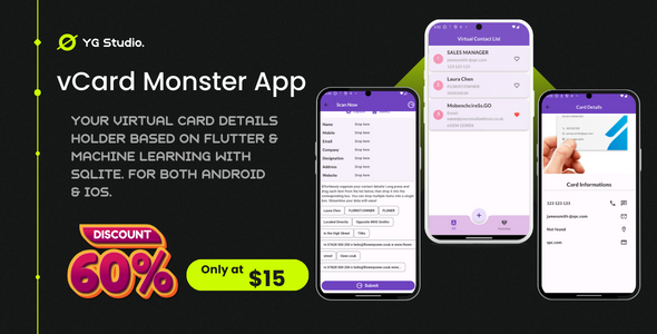 CardMagnet Professional – Your Closing VCard Grasp App | Flutter & Sqlite | Android & iOS