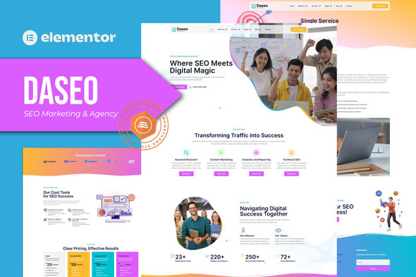 Daseo – web optimization Advertising and marketing & Company Elementor Professional Temoplate Tools