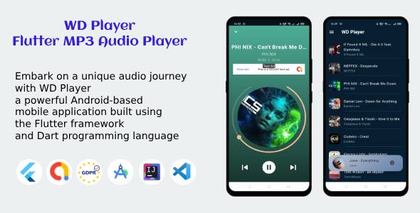 WD Participant – Flutter MP3 Audio Participant | Toughen On-line & Offline | Android Apps | Admob + GDPR