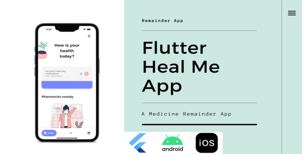 Flutter Heal Me – A Medicine The rest App