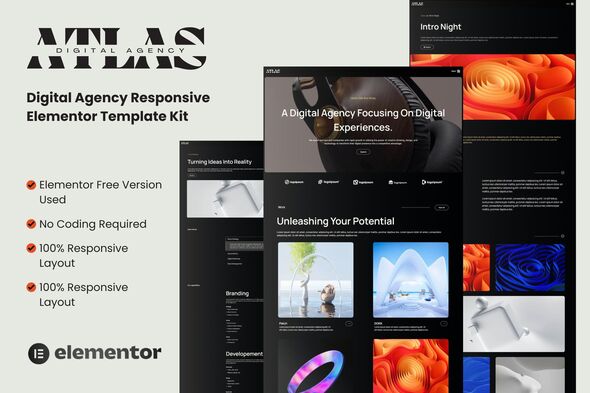 Atlas – Digital Firm Elementor Template Equipment