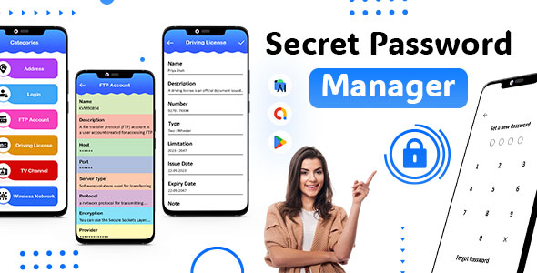 Secret Password Supervisor – Password Keeper – Password Splendid – Save Password – PassCode Supervisor