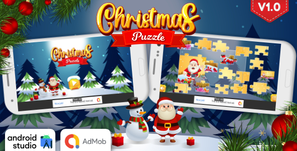 Christmas Puzzle Sport Android Studio Mission with AdMob Adverts + Able to Put up