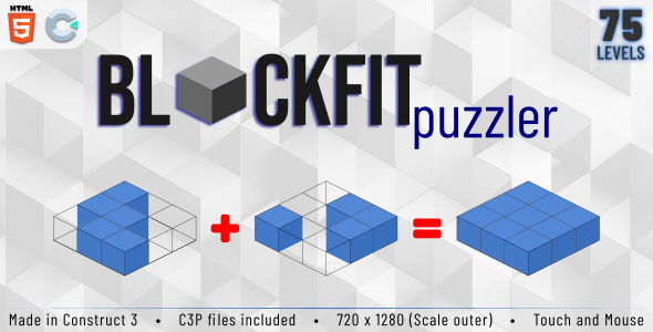 BlockFit Puzzler – HTML5 Informal recreation