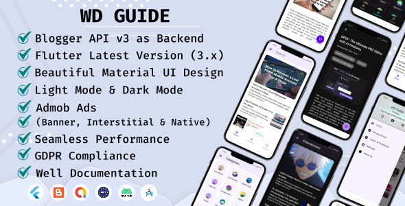 WD Handbook – Flutter with Blogger API v3 Handbook App