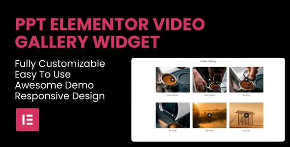 PPT – Video Gallery Elementor Widget