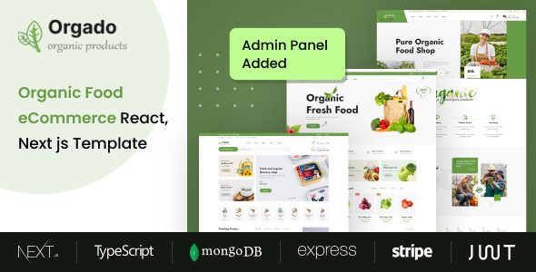 Orgado – Pure Meals eCommerce Subsequent Template