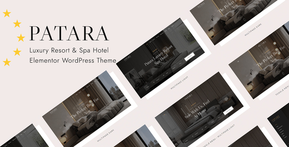 Patara – Luxurious Resort & Spa Resort Elementor WordPress Theme