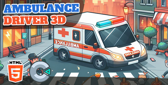 Ambulance Driver 3D – HTML5 Recreation – C3P