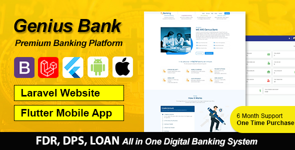 Genius Financial institution – All in One Digital Banking Diagram with Flutter App