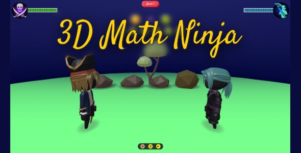 3D Math Ninja – Unsuitable Platform Math Recreation