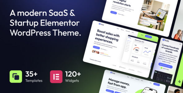 Suzly – SaaS & Startup Elementor WordPress Theme