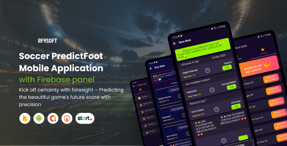 PredictFoot Soccer Bag Pointers Three Apps Code With Firebase Panel