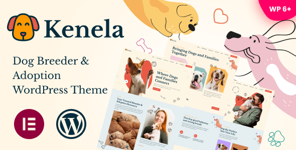 Kenela – Canine Breeder & Adoption WordPress Theme