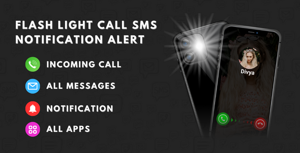 Flash Mild Name SMS Notification Alert Android