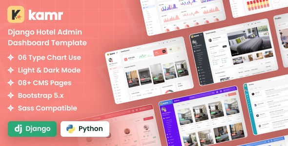 Kamr – Django Resort Admin Dashboard Template
