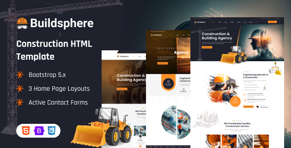 Buildsphere – Developing & Developing Company HTML5 Template