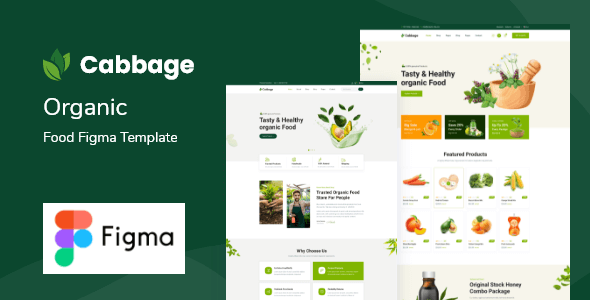 Cabbage – Pure Meals Figma Template