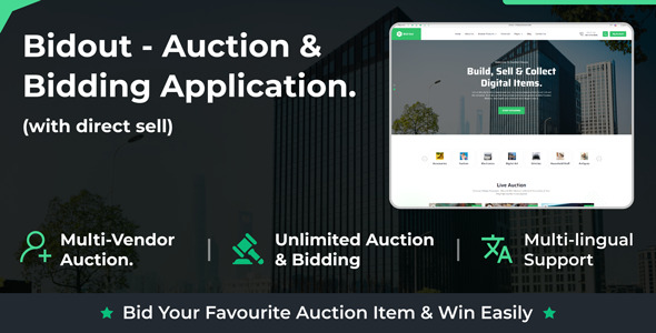 Bidout – Multivendor Public sale & Bidding Platform