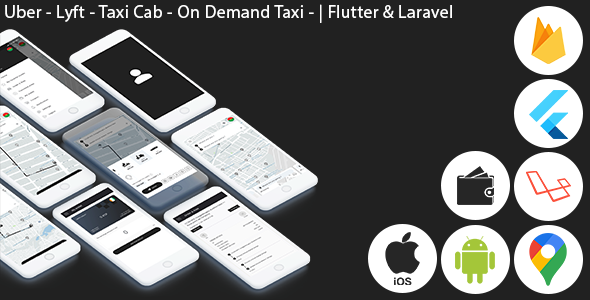 Uber – Lyft – Taxi Cab – On Search information from Taxi | Complete Decision | Flutter (Android+iOS) | Laravel