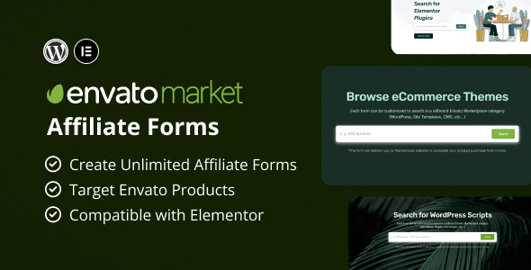 Envato Market Affiliate Sorts for Elementor