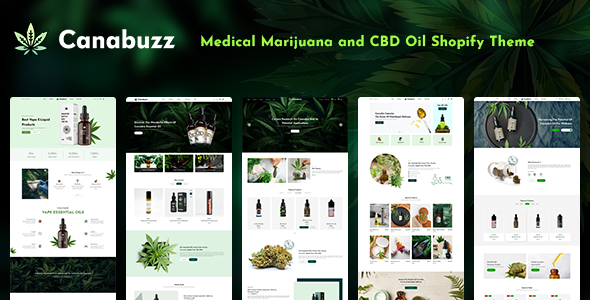 Canabuzz – Medical Marijuana and CBD Oil Shopify Theme