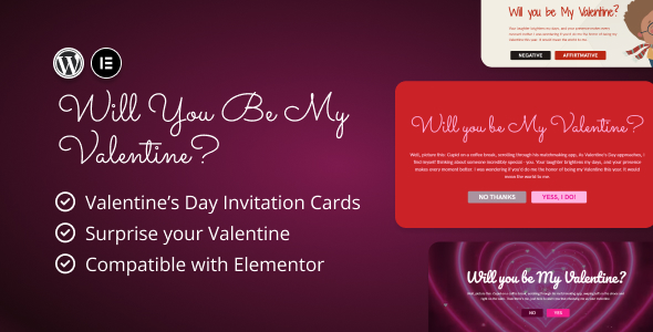 Valentine’s Day Invites for Elementor