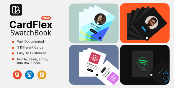 CardFlex – Interactive SwatchBook Card Collection