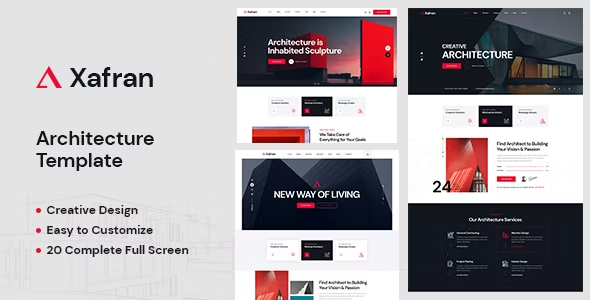 Xafran – Construction & Inside HTML5 Template