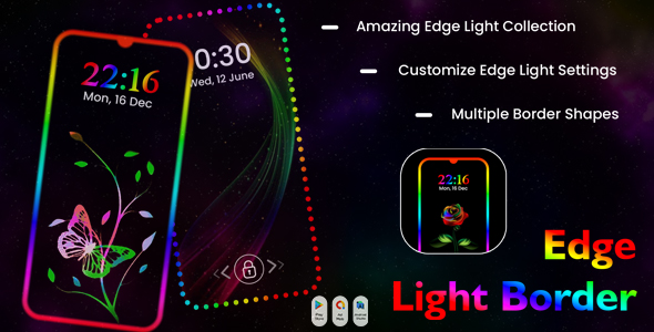 Edge Light Border – Repeatedly on show AOD – LED Borderlight – Color live wallpapers