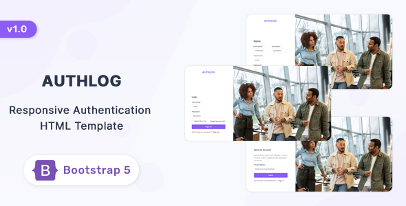 Authlog – Bootstrap 5 Authentication Internet web page HTML Template