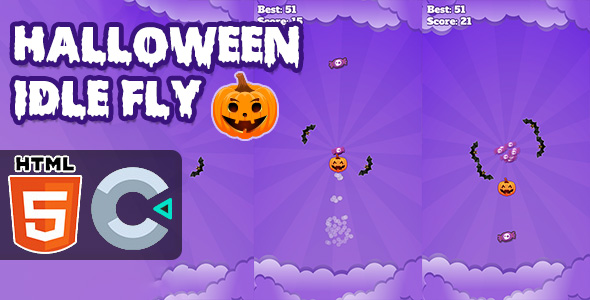 Halloween Indolent Flit – HTML5 Recreation – C3P