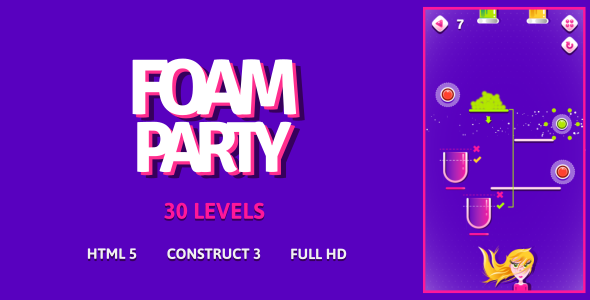 Foam Birthday celebration – HTML5 Sport (Construct3)