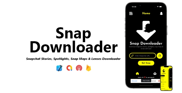 Snap Downloader – Snapchat Evaluations, Spotlights, Plot & Lenses Downloader | ADMOB, ONESIGNAL, FIREBASE