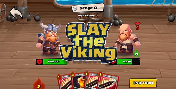 Damage the Viking! – HTML5 Recreation (Create 3) + (Cell+Net)