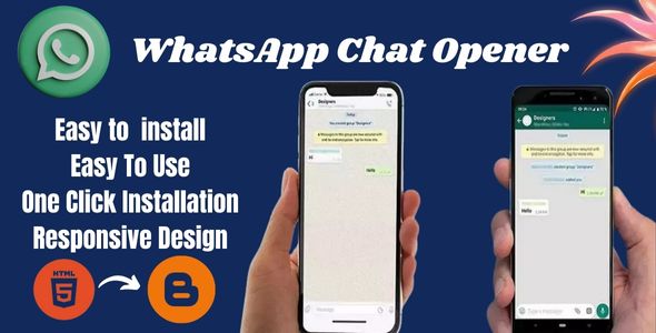 Practice WhatsApp Chat Opener  Theme + Utility For Blogger