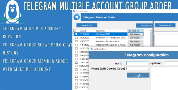 Telegram Neighborhood Scraper and Adder