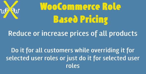 WooCommerce Function Primarily based Pricing