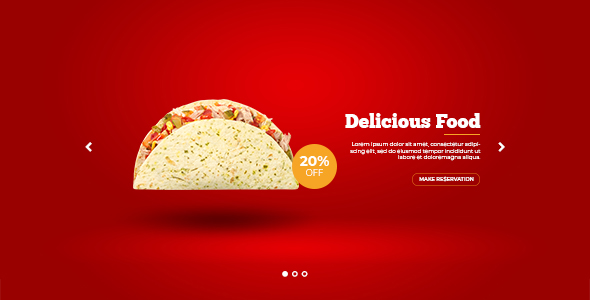 Butazzo – Fast Meals and Restaurant Responsive Bootstrap Slider