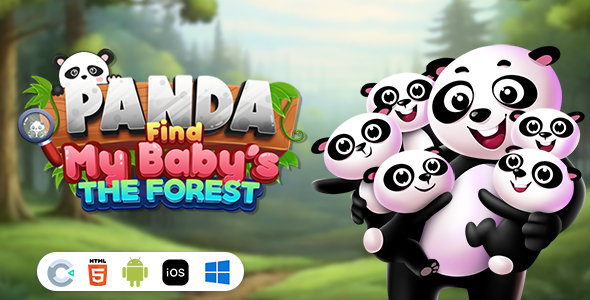 Panda Rescue My Tiny one – The Forest [ Construct 3 , HTML5 ]