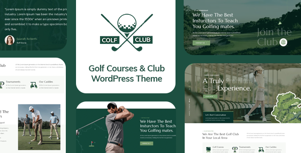 Colf –  Golf Route and Membership WordPress Theme