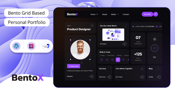 Bentox – Internal most Portfolio WordPress Theme