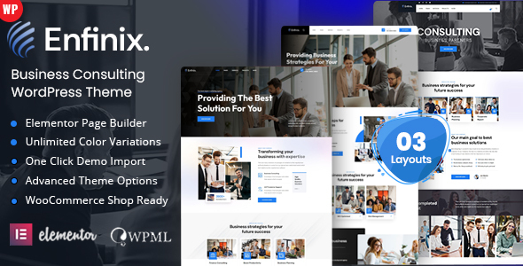 Enfinix – Substitute Consulting WordPress Theme