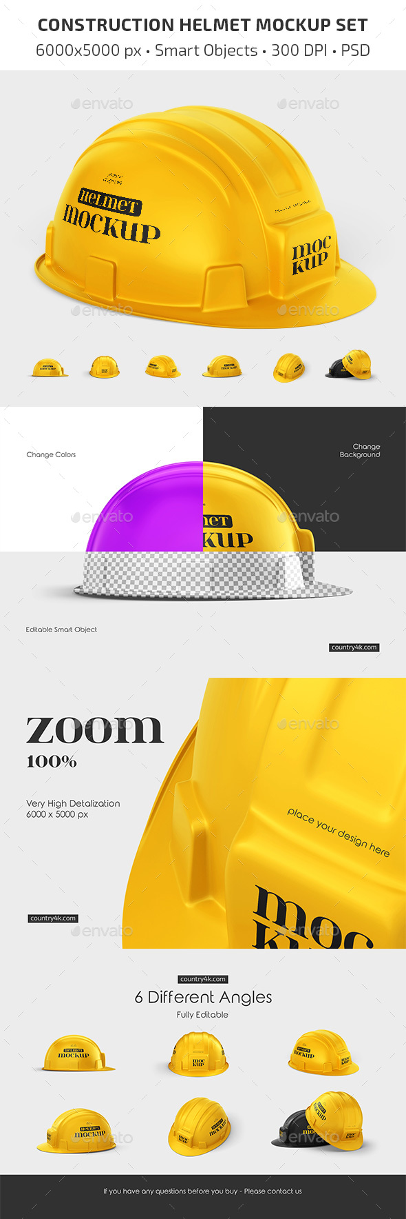 Building Safety Helmet Mockup