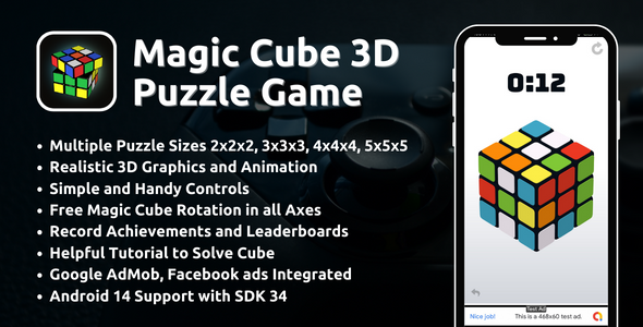 Magic Dice Puzzle 3D Sport with AdMob Commercials Android