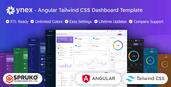 Ynex – Angular Tailwind CSS Admin Dashboard Template