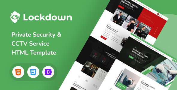 Lockdown – Private Safety & CCTV Supplier HTML Template