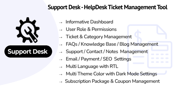 Help Desk SaaS : Helpdesk Value Administration Instrument